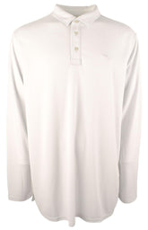Tommy Bahama Men's Big & Tall Paradise Cove Long Sleeve Polo Shirt Zinc Gray 2XLT